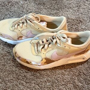 Nike Tan and Light Pink Athletic Shoes